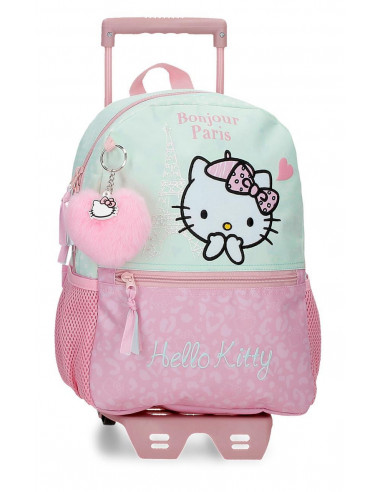 MOCHILA ADAP.32CM.C/CARRO HELLO KITTY PARIS